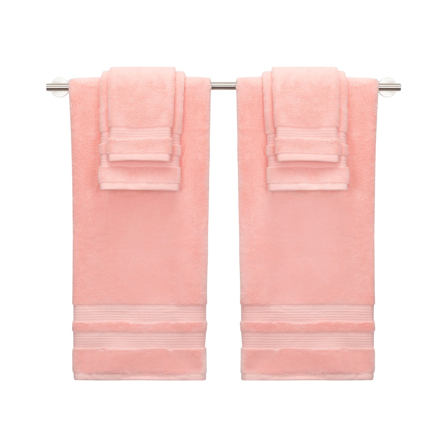 BETHANY 6-PIECE TOWEL SET: THE UTMOST LUXURY ZERO TWIST SOLID