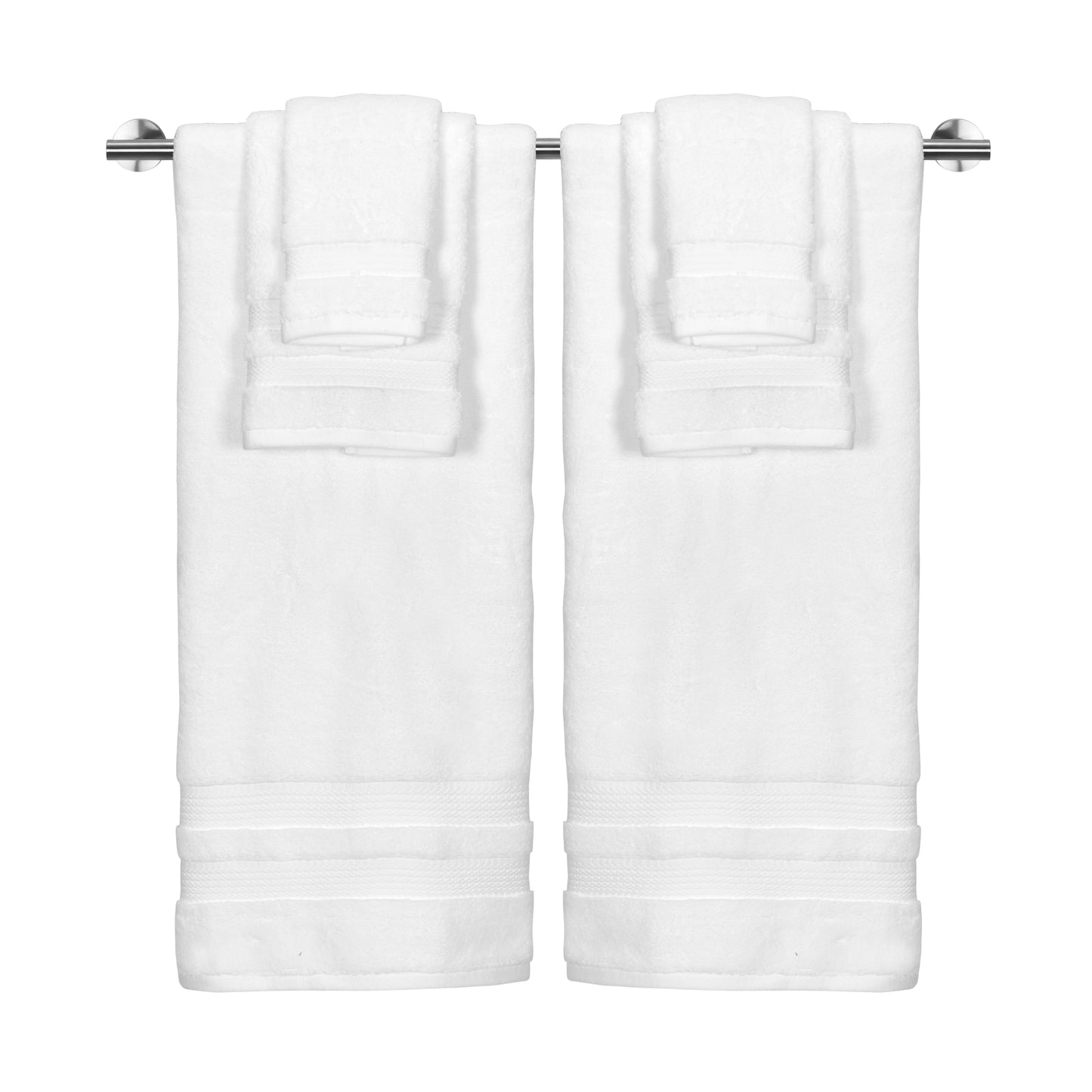 BETHANY 6-PIECE TOWEL SET: THE UTMOST LUXURY ZERO TWIST SOLID