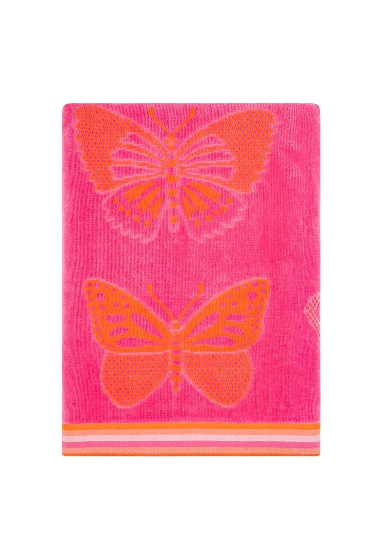 Butterfly Bubbles Sunset Kids Beach Towel