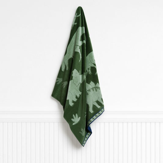 Dano Dino Elm Green Kids Beach Towel