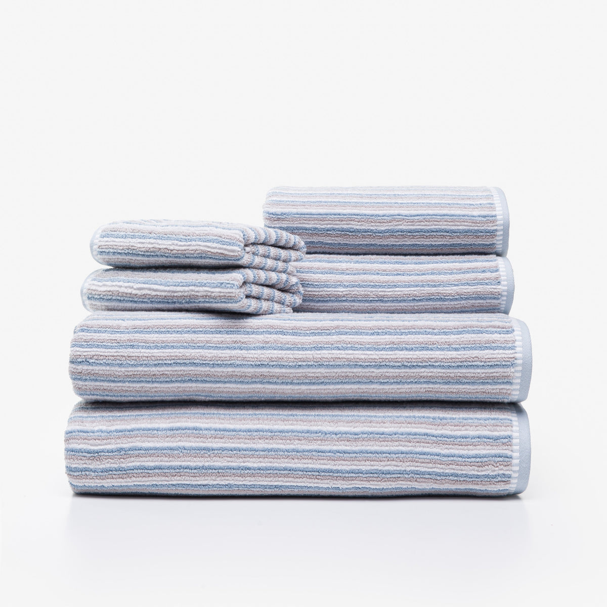 Darien Stripe ZT 6-piece Bath Towel Set
