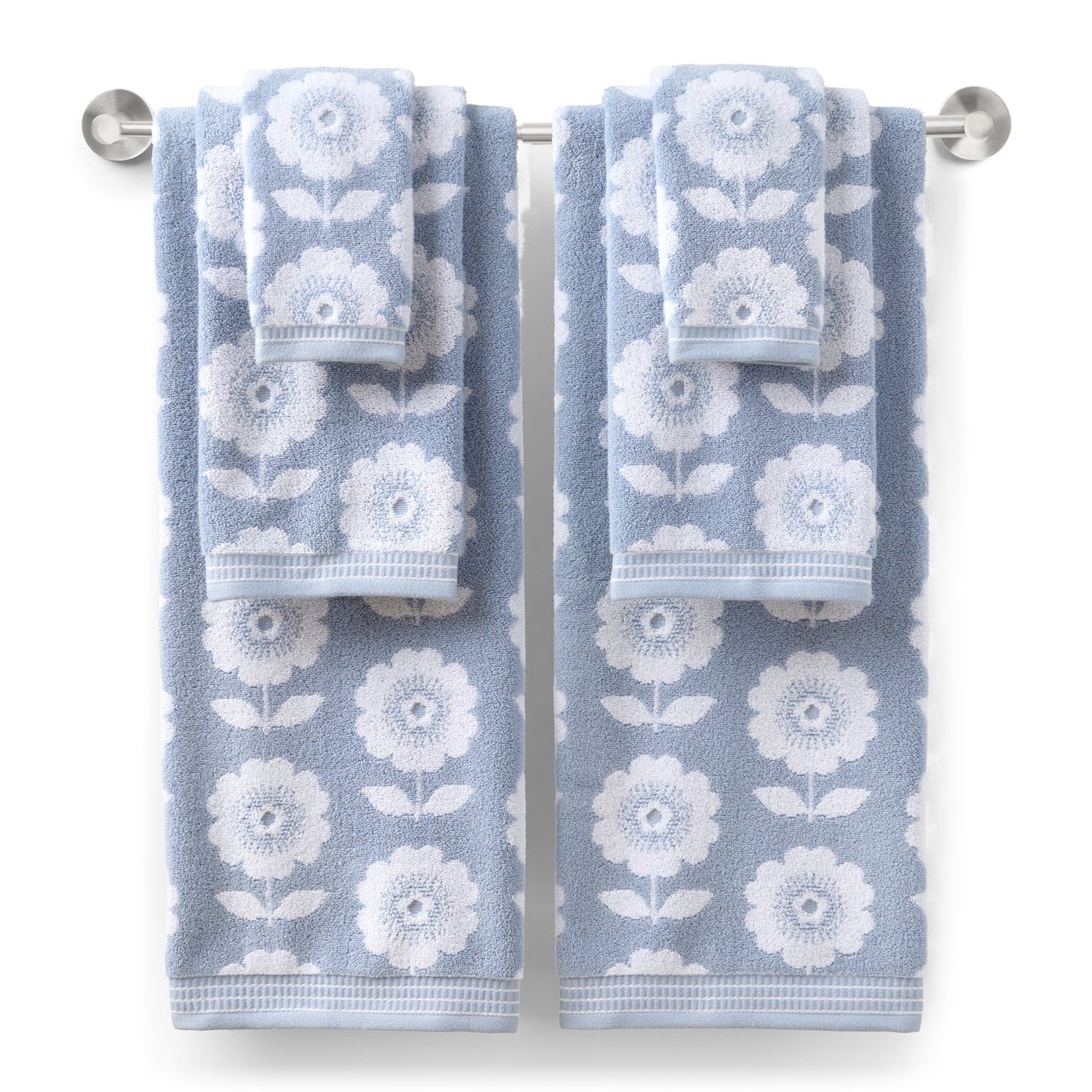 FLOWER FIELD 6 PIECE TOWEL SET