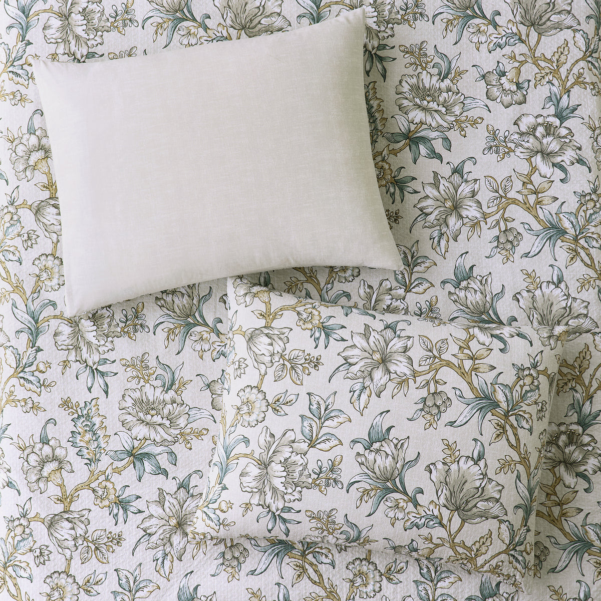 Margaret 100% Cotton Floral Comforter Set