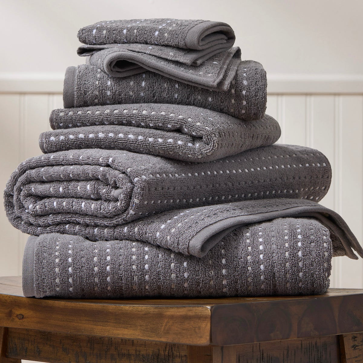 CARO Home: Parsnip Zero Twist 6-Piece Towel Set: The Architectural