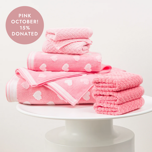 Sweethearts Kids Towel Set — True Pink