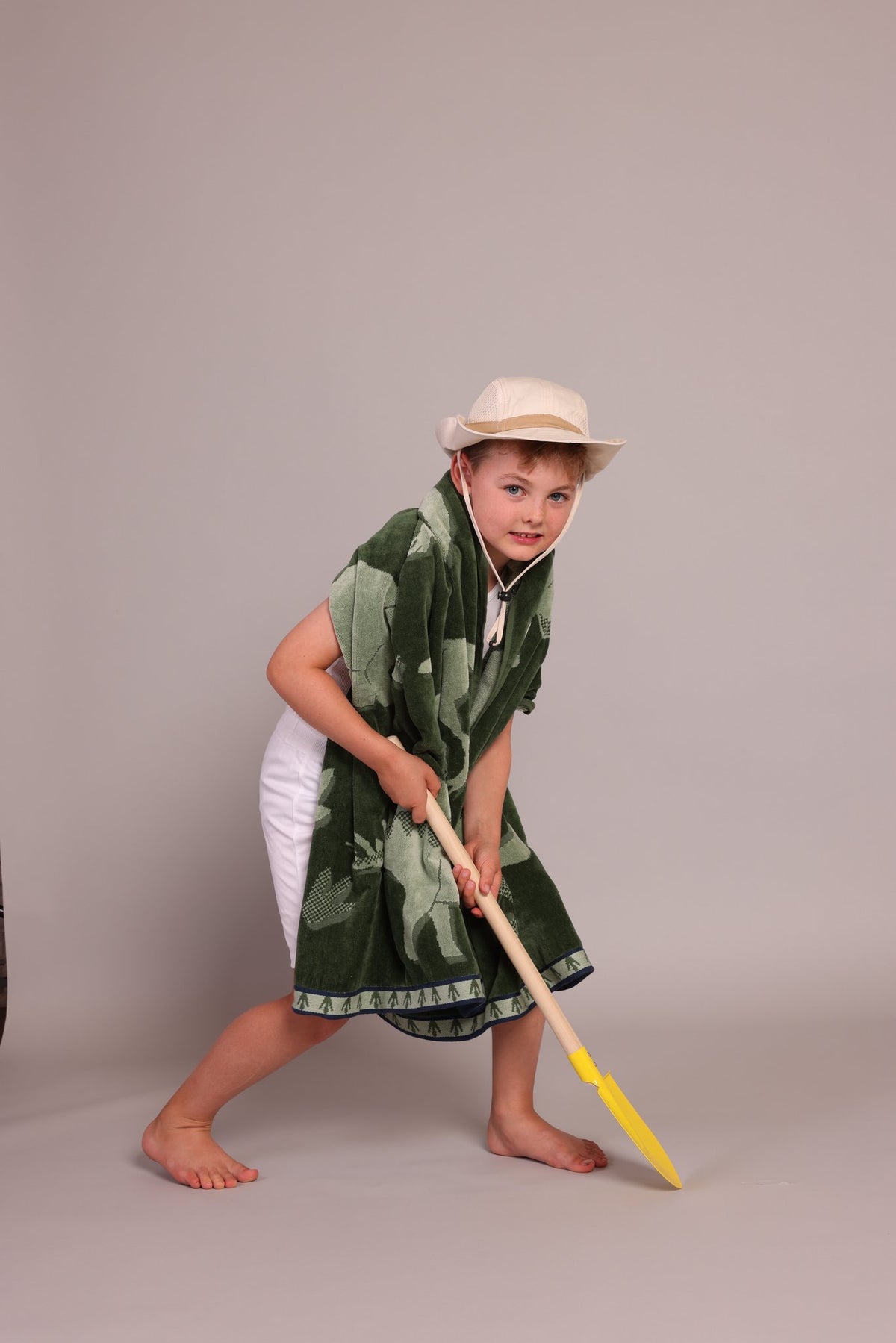 Dano Dino Elm Green Kids Beach Towel