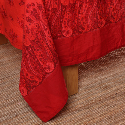 Portugal Linen Paisley Holiday Tablecloth Limited Edition