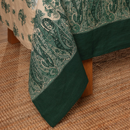 Portugal Linen Paisley Holiday Tablecloth Limited Edition