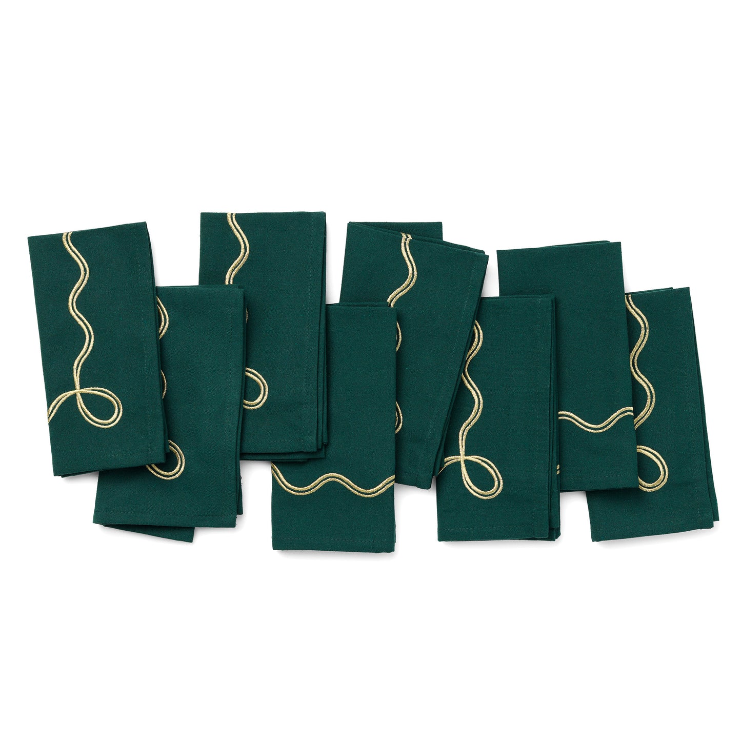 Double Scallop Holiday Napkins 8 Pack