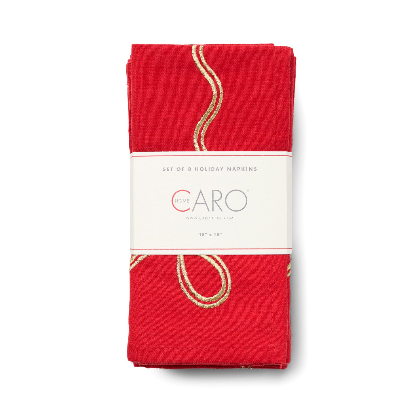 Double Scallop Holiday Napkins 8 Pack