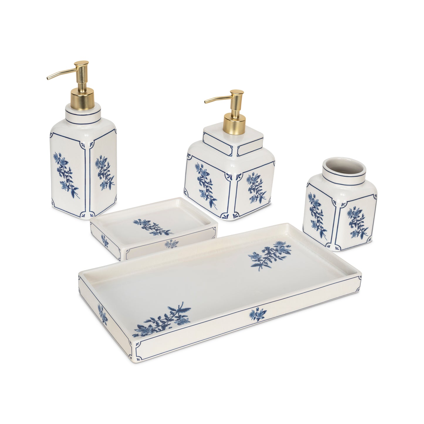 Franca Bathroom Accessories Set — 5 Piece