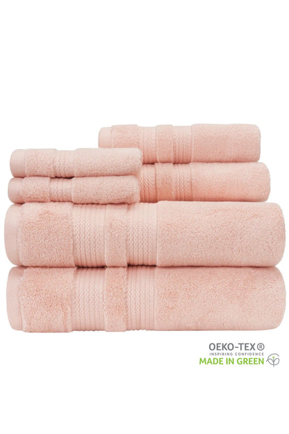 Bethany 6-Piece Towel Set: Premium Zero Twist Solid