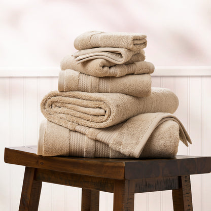 Bethany 6-Piece Towel Set: Premium Zero Twist Solid