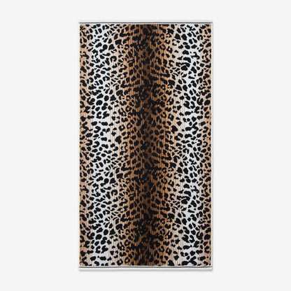 Leopard Coast Ivory Praline Beach Towel