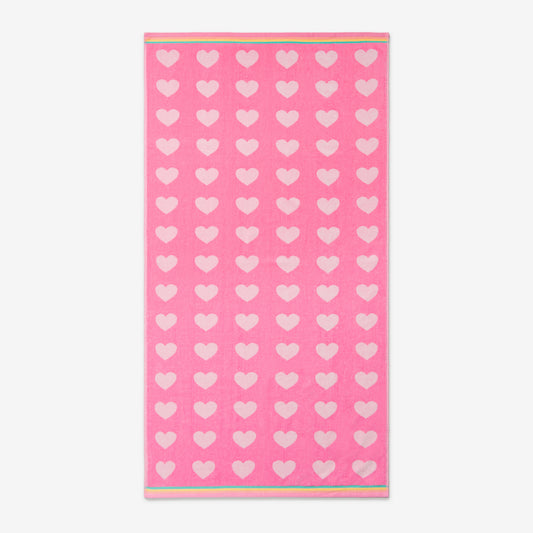 Dream Hearts Barbie Pink Kids Beach Towel