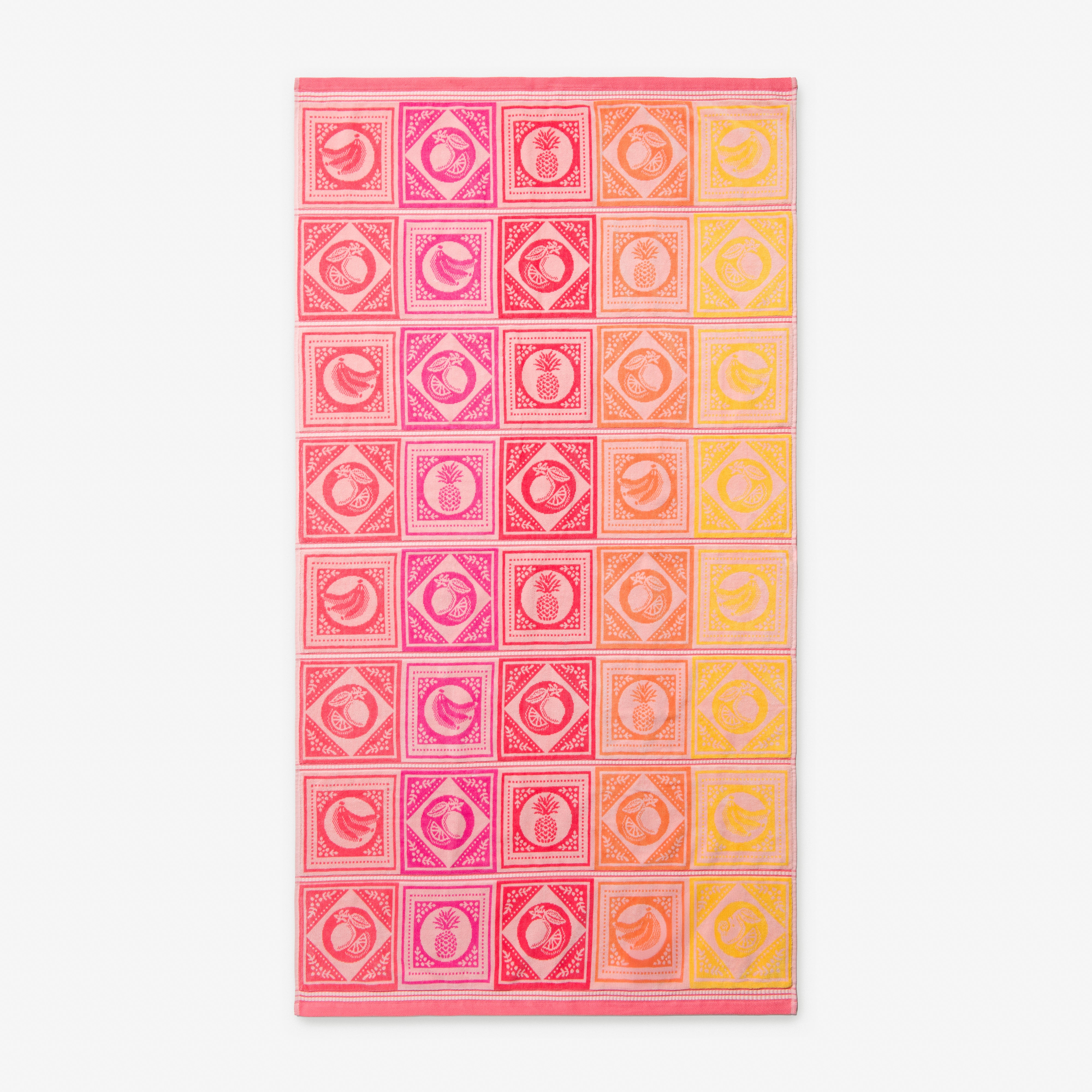 Framed Fruit Sherbet Coral Beach Towel – CARO HOME