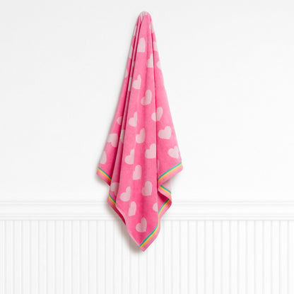 Dream Hearts Barbie Pink Kids Beach Towel