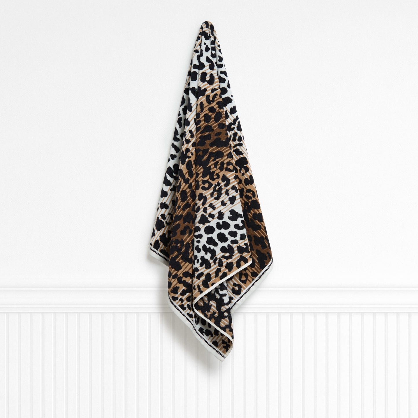 Leopard Coast Ivory Praline Beach Towel