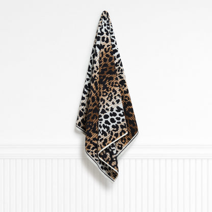 Leopard Coast Ivory Praline Beach Towel