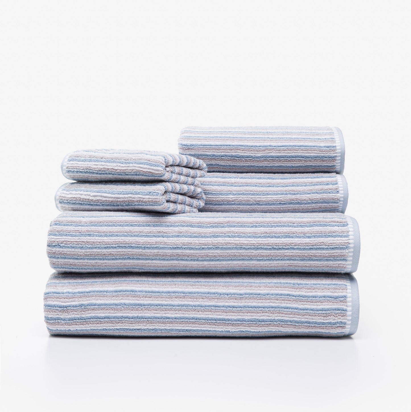 Darian Stripe ZT 6-piece Bath Towel Set