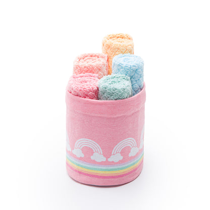 Rainbow Kids Towel Set — Pink