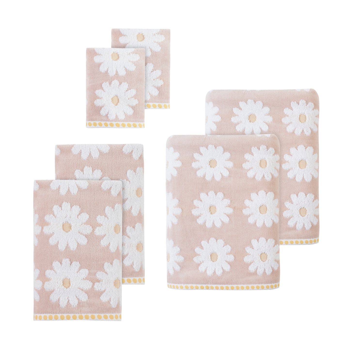 Daisy Field 6-Piece Towel Set