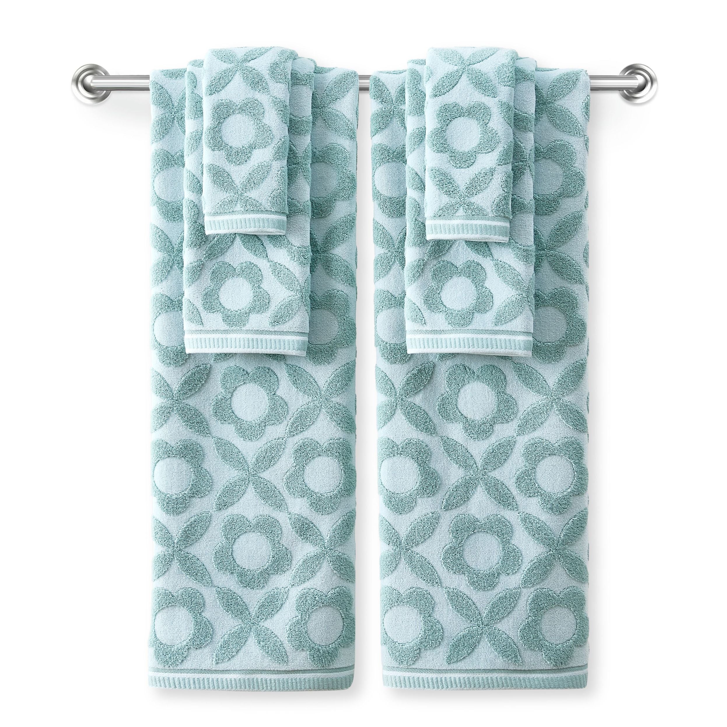 Caro Home Daisy Geo Towel - Thumbnail 2