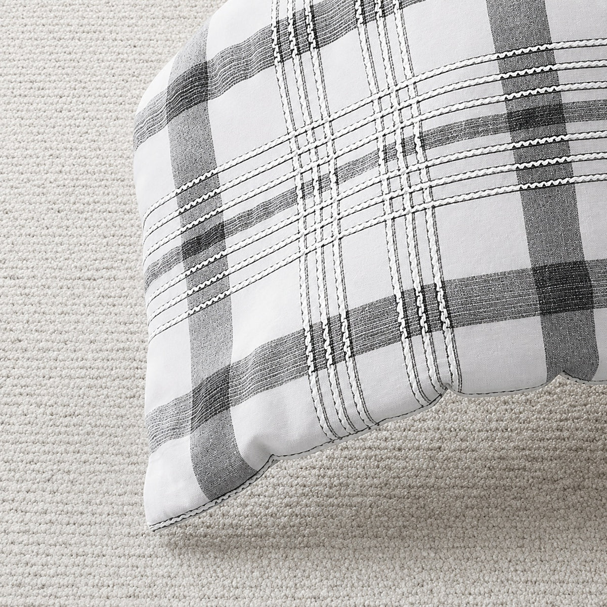 Emilie 100% Cotton Plaid Comforter Set