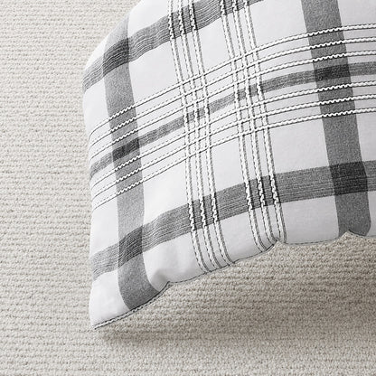 Emilie 100% Cotton Plaid Comforter Set