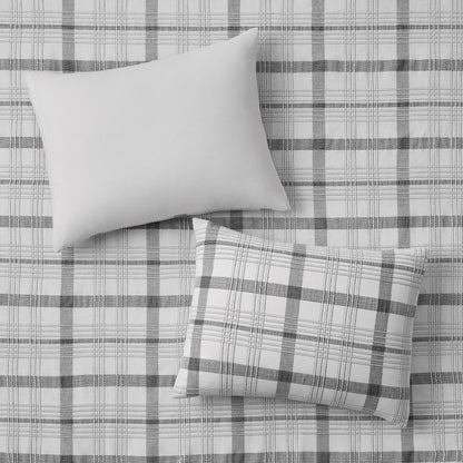 Emilie 100% Cotton Plaid Comforter Set