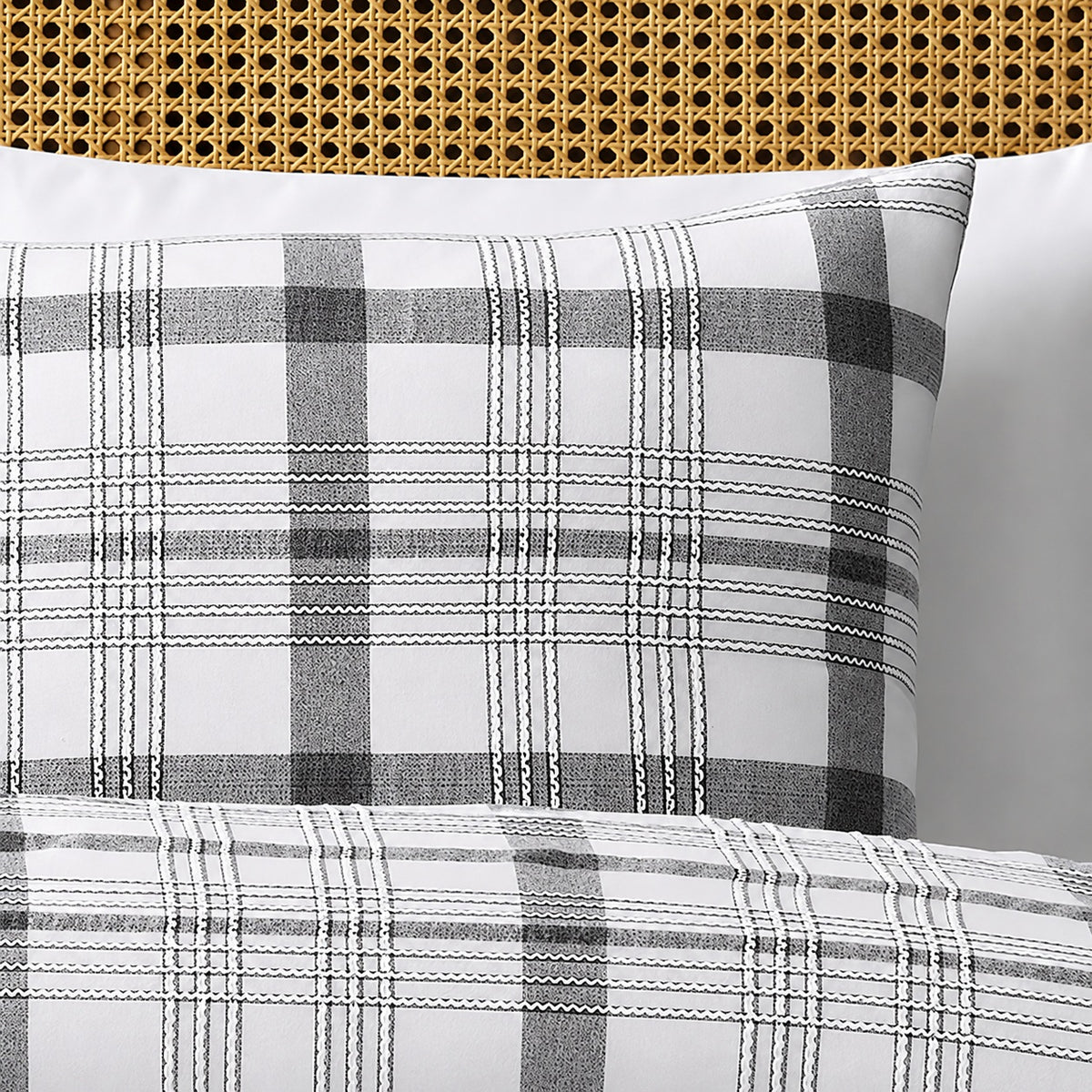 Emilie 100% Cotton Plaid Comforter Set