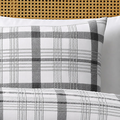 Emilie 100% Cotton Plaid Comforter Set