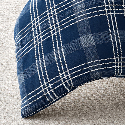 Emilie 100% Cotton Plaid Comforter Set