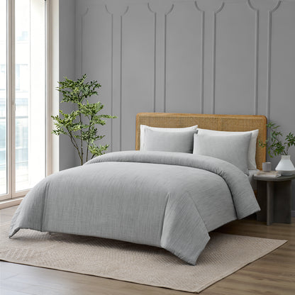 Mallory 100% Cotton Pinstripe Comforter Set