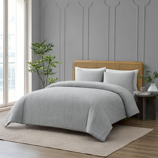 Mallory 100% Cotton Pinstripe Comforter Set
