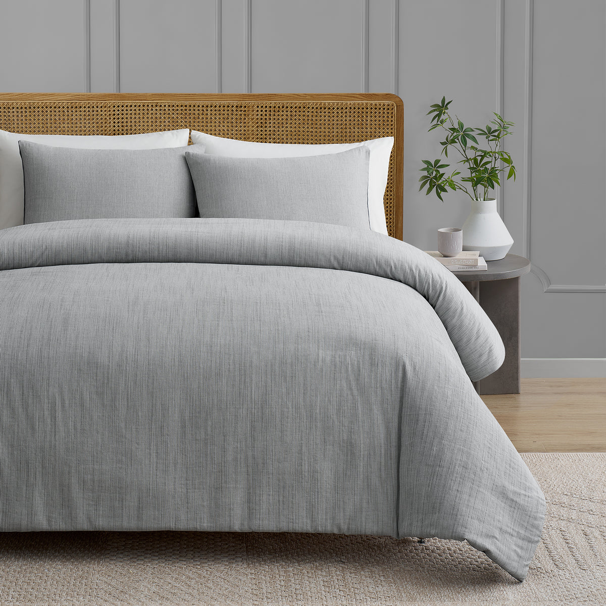 Mallory 100% Cotton Pinstripe Comforter Set
