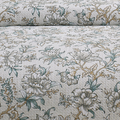 Margaret 100% Cotton Floral Comforter Set