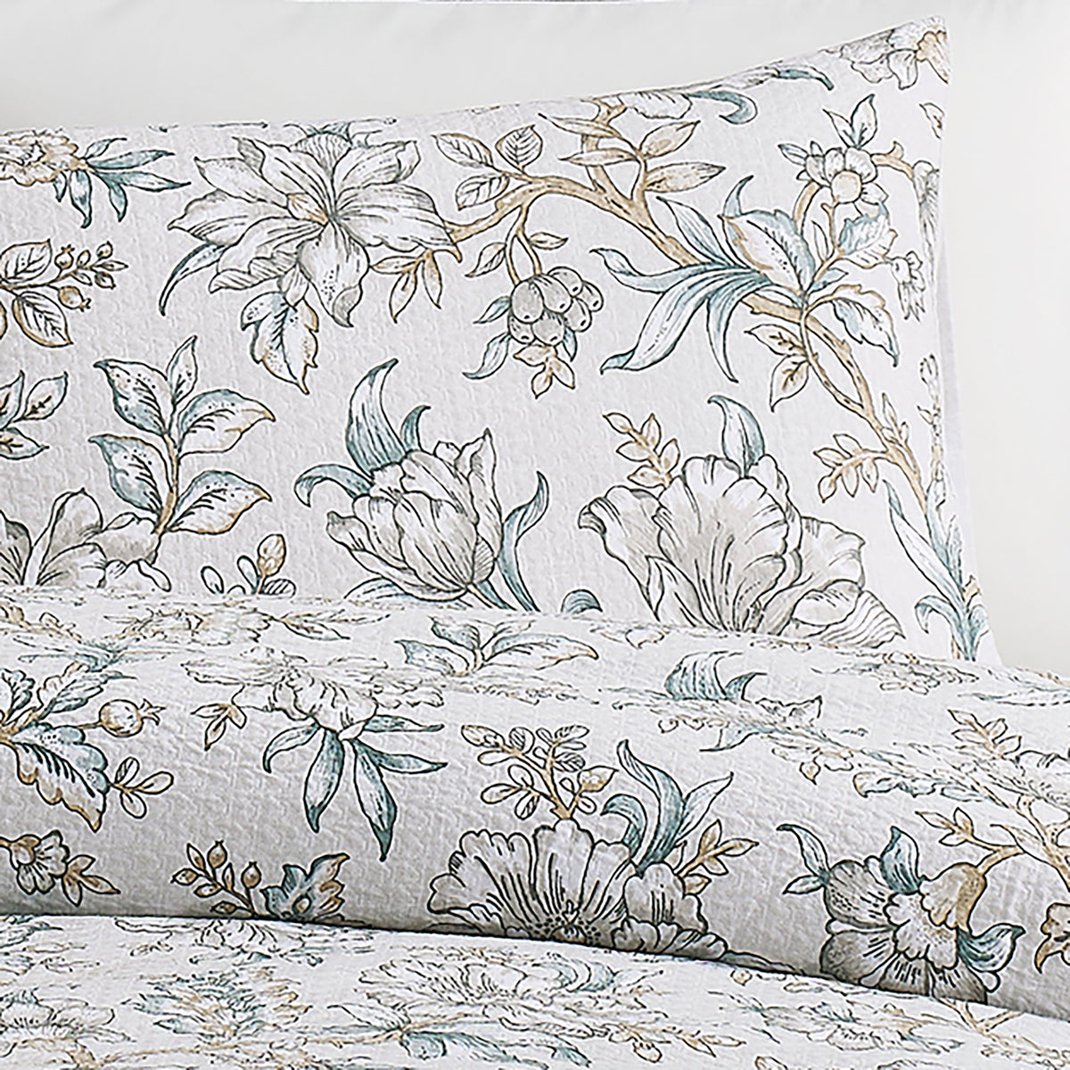 Margaret 100% Cotton Floral Comforter Set