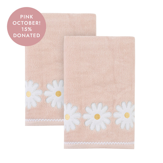 Daisy Field 2-Piece Hand Towel Set