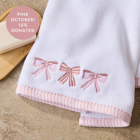 Bows 2-Piece Hand Towel Set