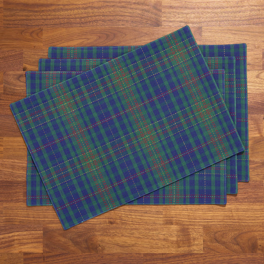Stitch Plaid Holiday Placemats Set of 4