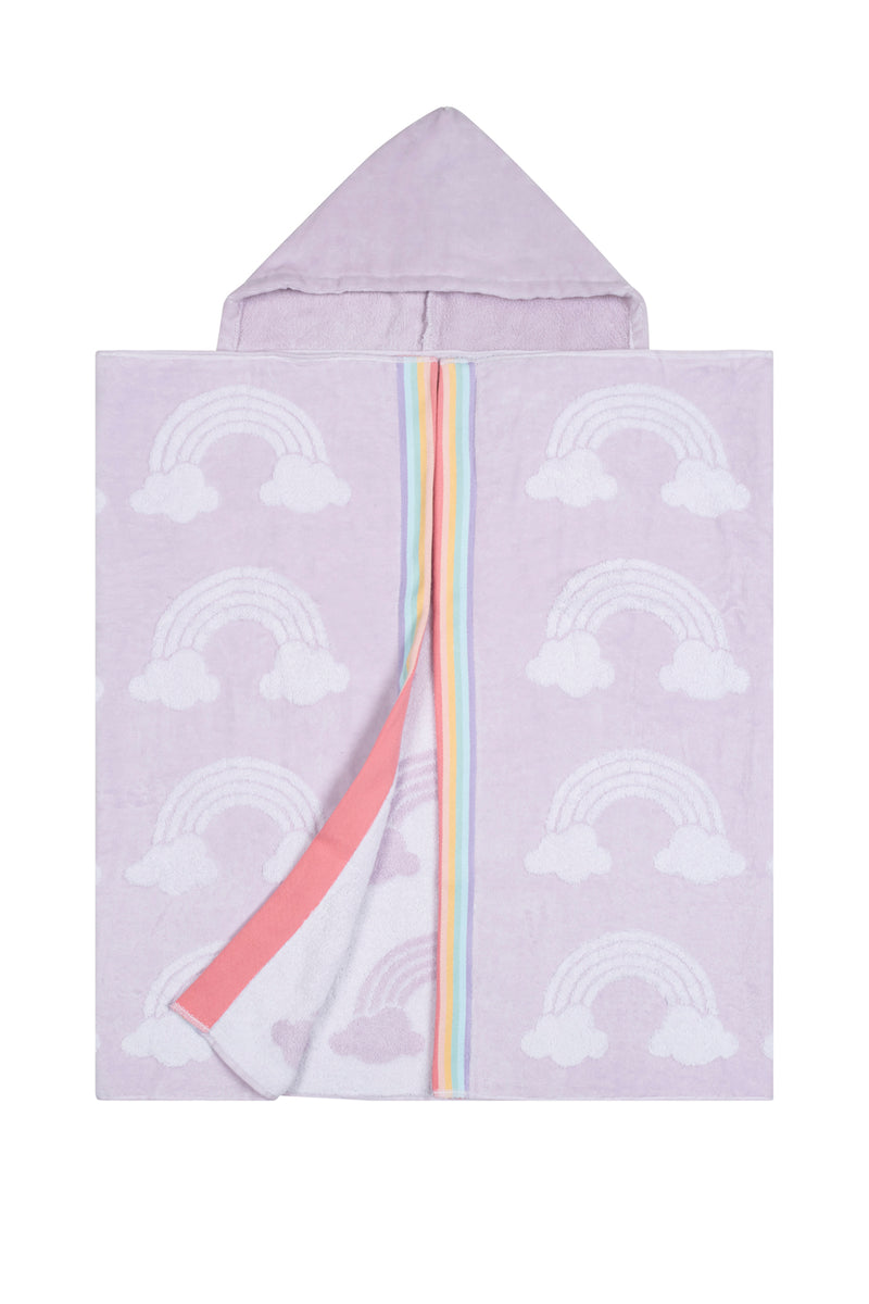 4pc CARO Home (2) Bath Towels (2) Hand Towel Unicorn's Pink Rainbow  Mystical Fun