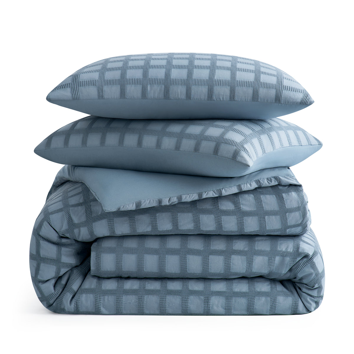 Whitley 100% Cotton Seersucker Comforter Set