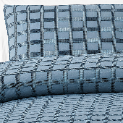Whitley 100% Cotton Seersucker Comforter Set