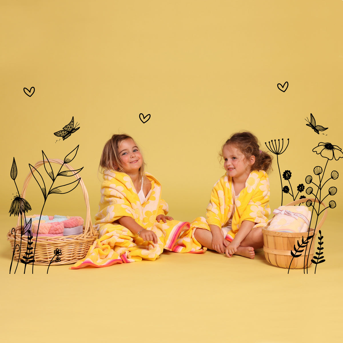 Dessy Yellow Kids Beach Towel