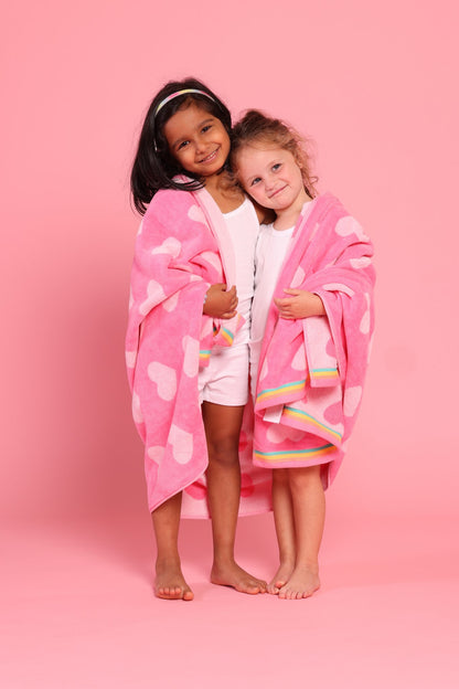 Dream Hearts Barbie Pink Kids Beach Towel