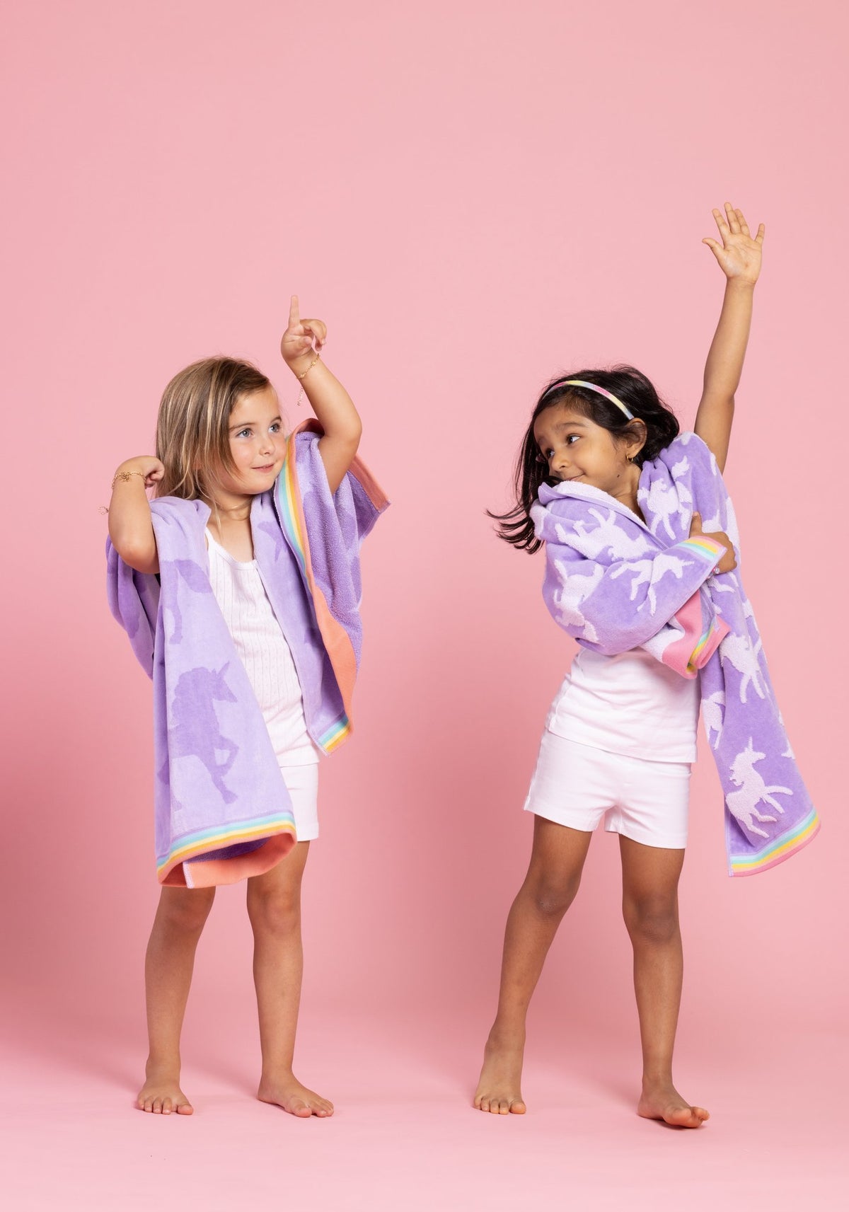 Unicorn Kids Towel Set — Very Violet