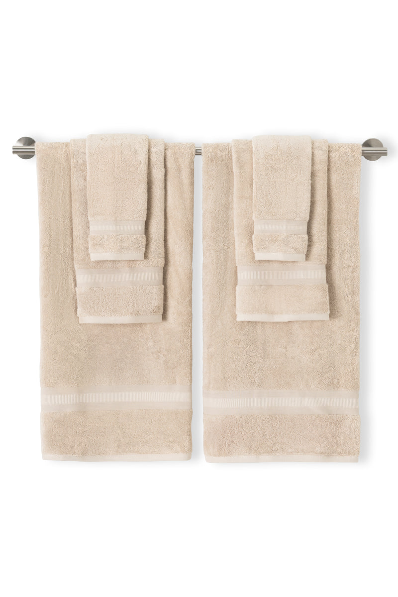 Caro Home Bel Aire 6 Piece Casual Linen Towel Set