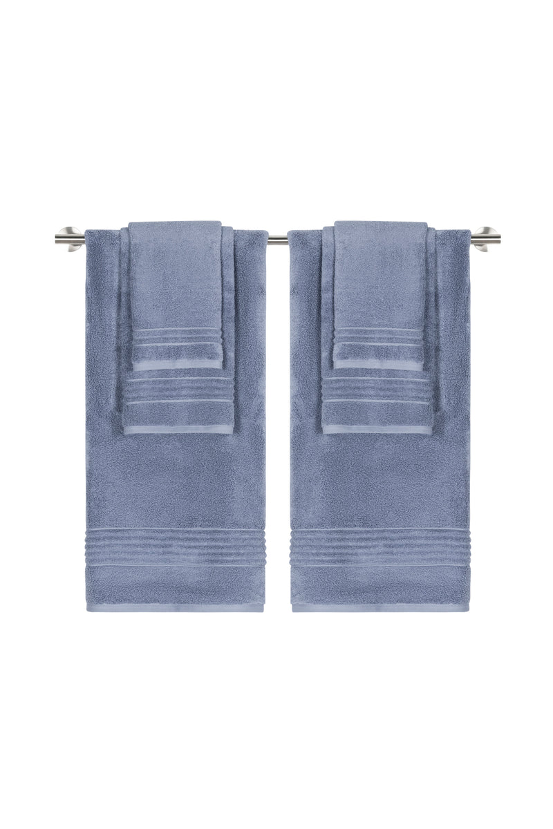 Caro Home Coventry 6-Piece Towel Set - Saratoga Blue