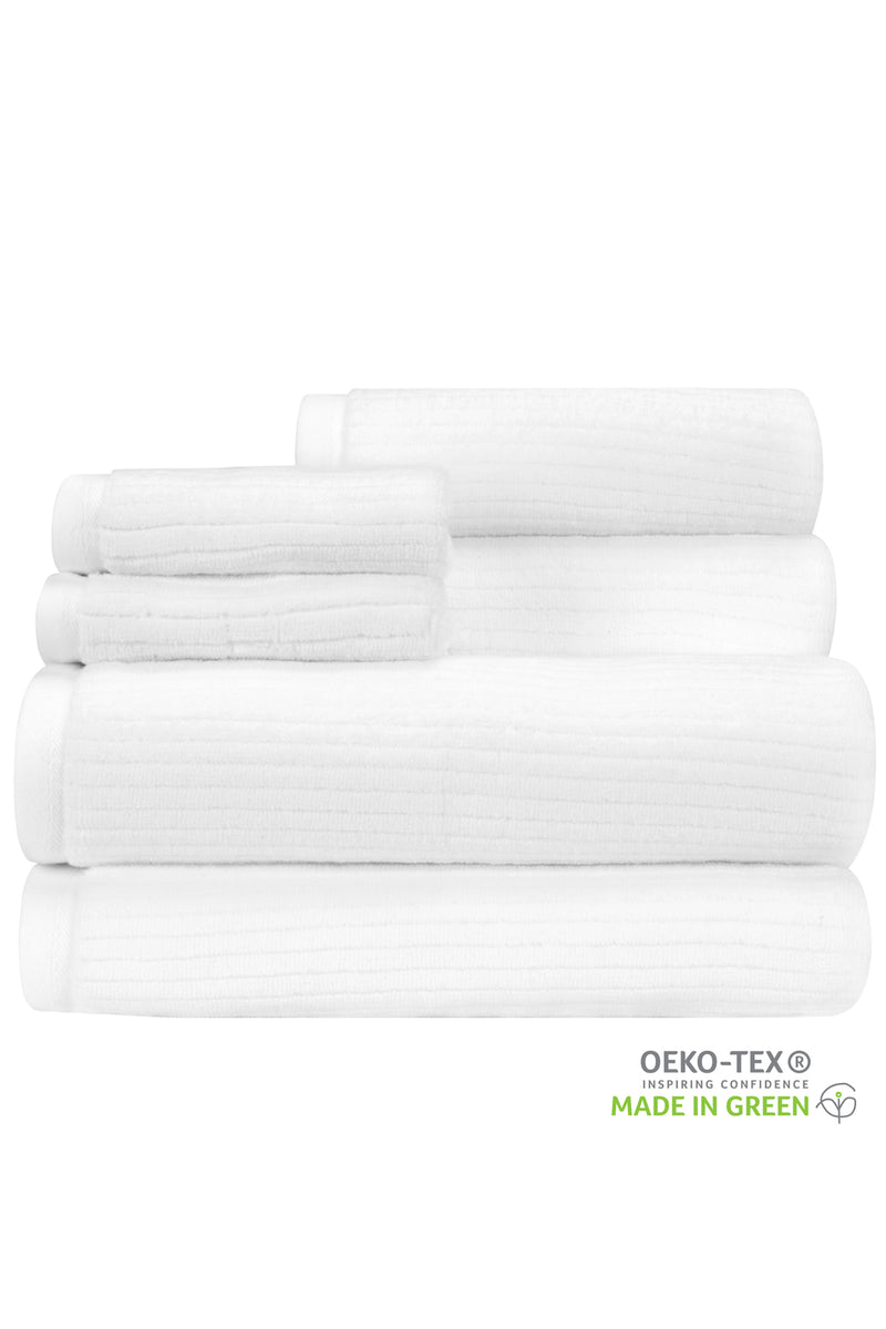 Caro Home Parsnip White Natural Towel Set (6-Piece)